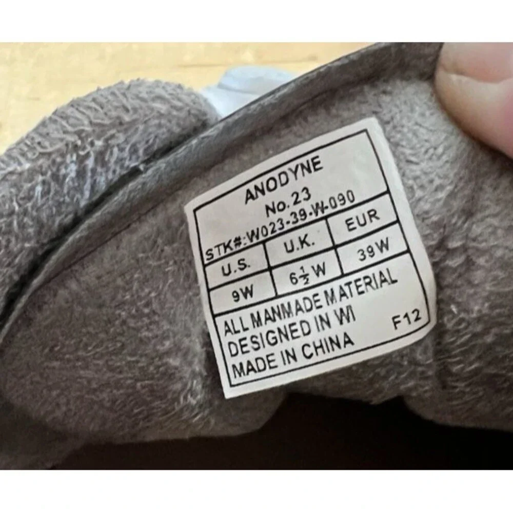 Anodyne Women's No. 23 Sport Runner Sneakers Sz 9W Grey Diabetic Foot Problems